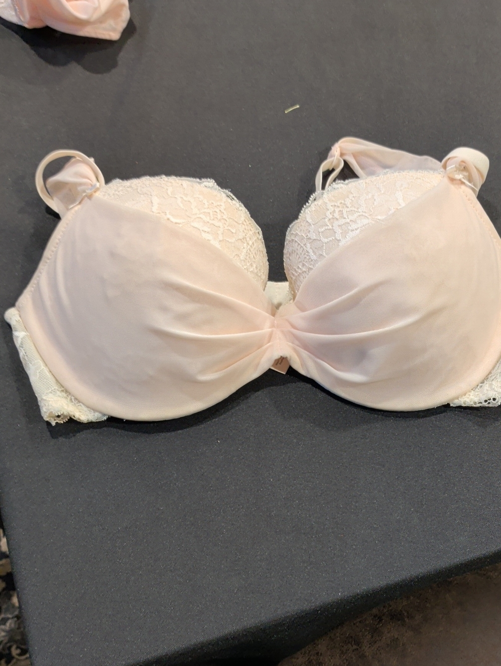Adore Me Blush Pink Lace-Trim T-Shirt Bra